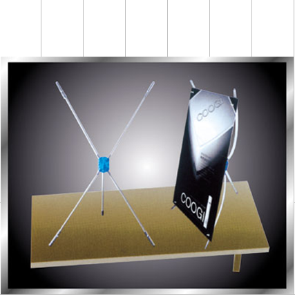 Mini X banner stand