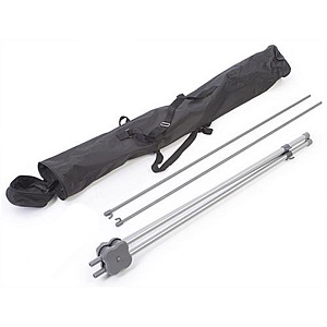 Lockable X banner stand