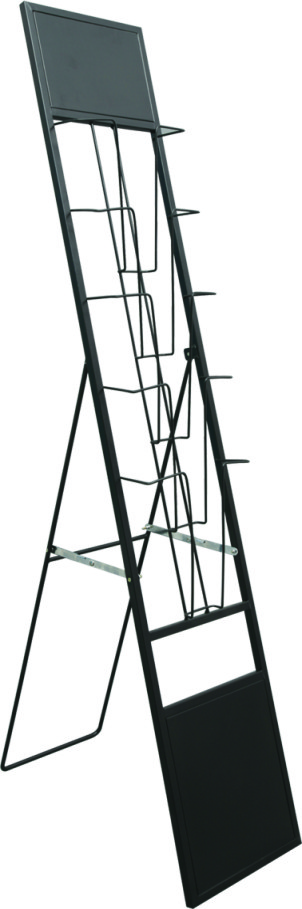 Long iron brochure holder