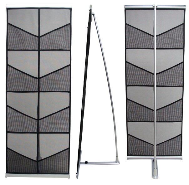 Double net brochure holder