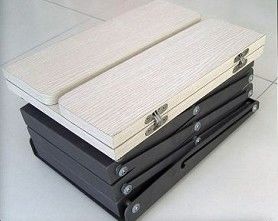 Iron brochure holder with table top