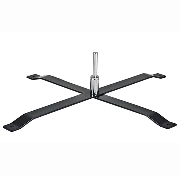 Flat cross iron base for flying banner stand