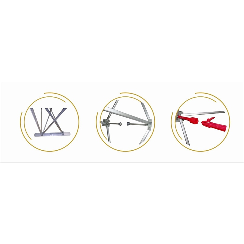 Luxury velcro POP UP stand