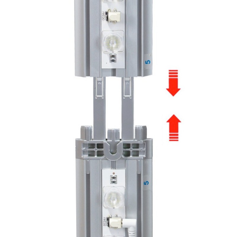 Double side edgelit light box 85/100x200cm