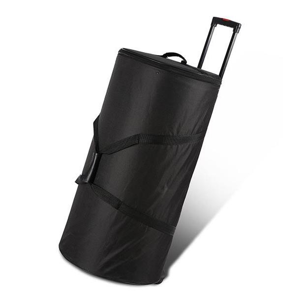 Round trolley case for POP UP stand