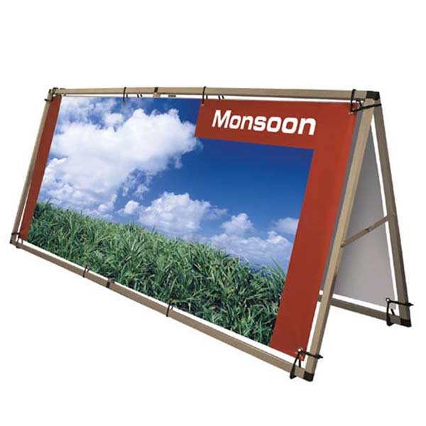 Outdoor A shape horizon banner frame 