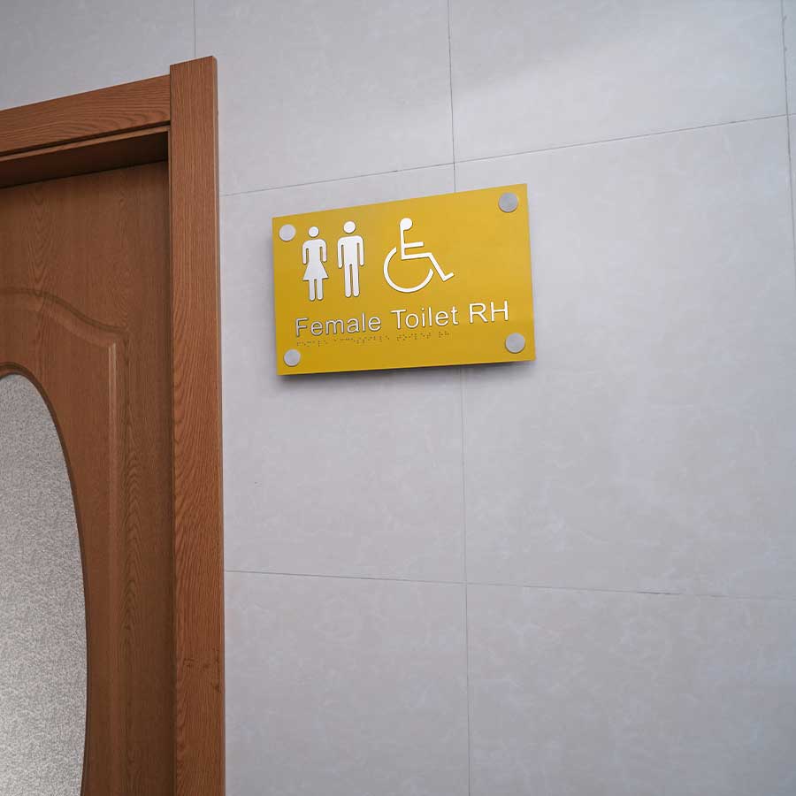 Aluminum sign standoffs