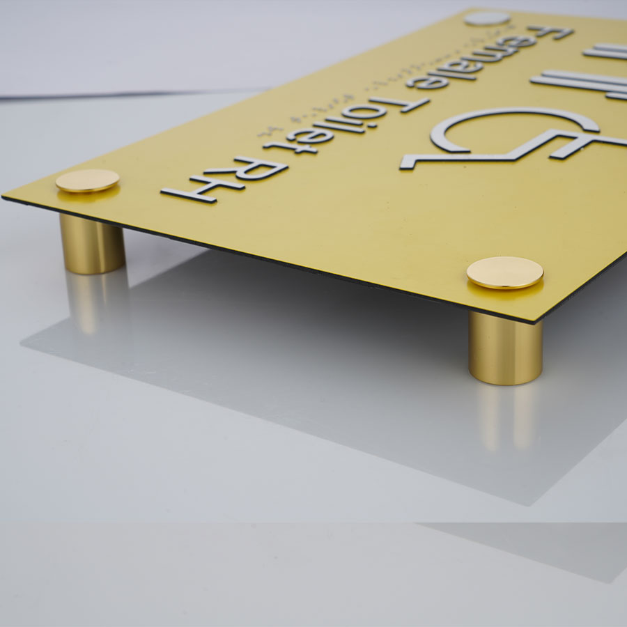 Aluminum sign standoffs