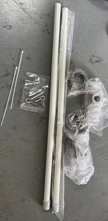 Outdoor street flag pole