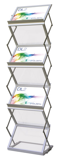 FT aluminum brochure holder