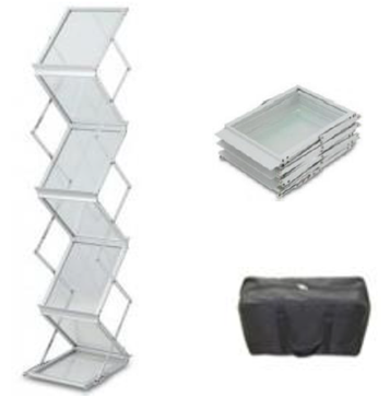 FT aluminum brochure holder